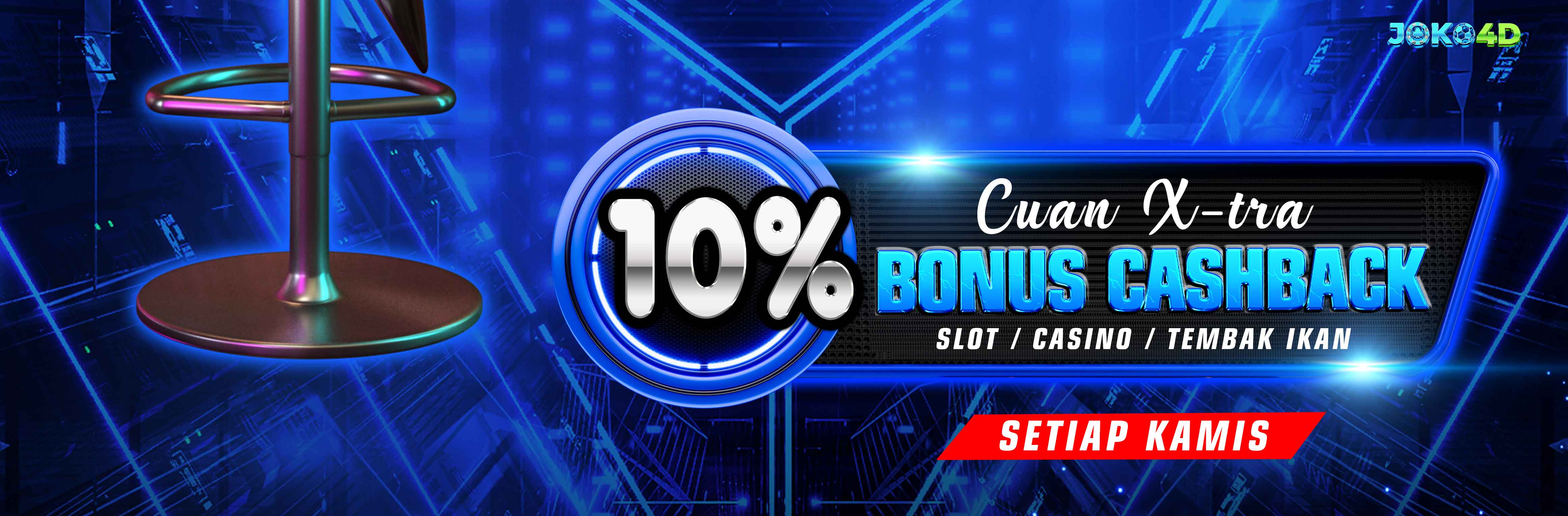 BONUS CASHBACK 5%