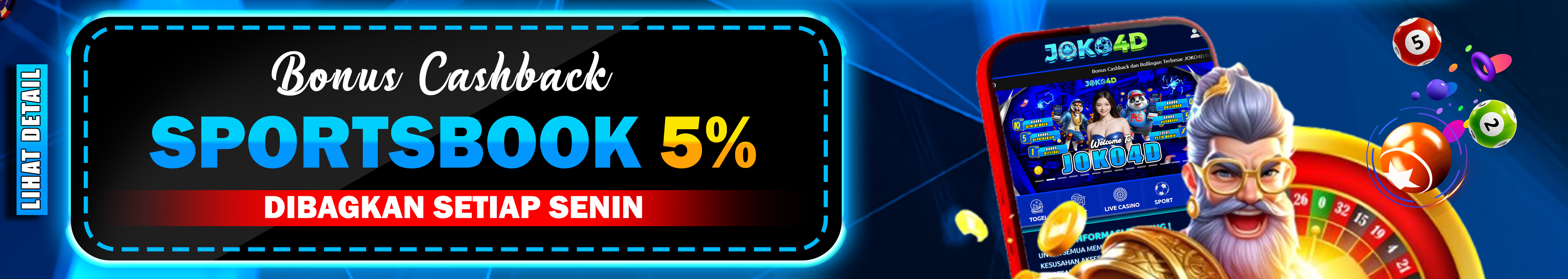 BONUS CASHBACK 5%
