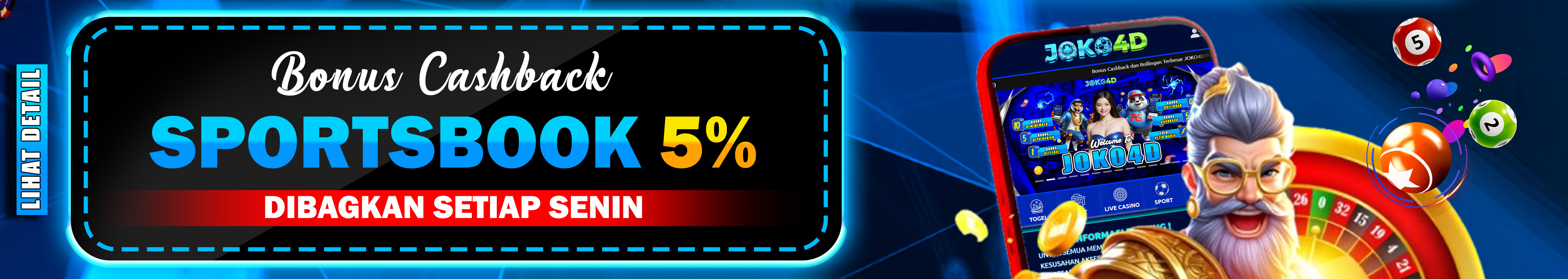 BONUS CASHBACK 5%